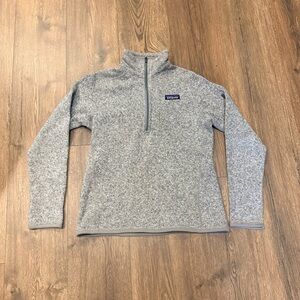 Patagonia Gray Quarter-Zip Pullover
